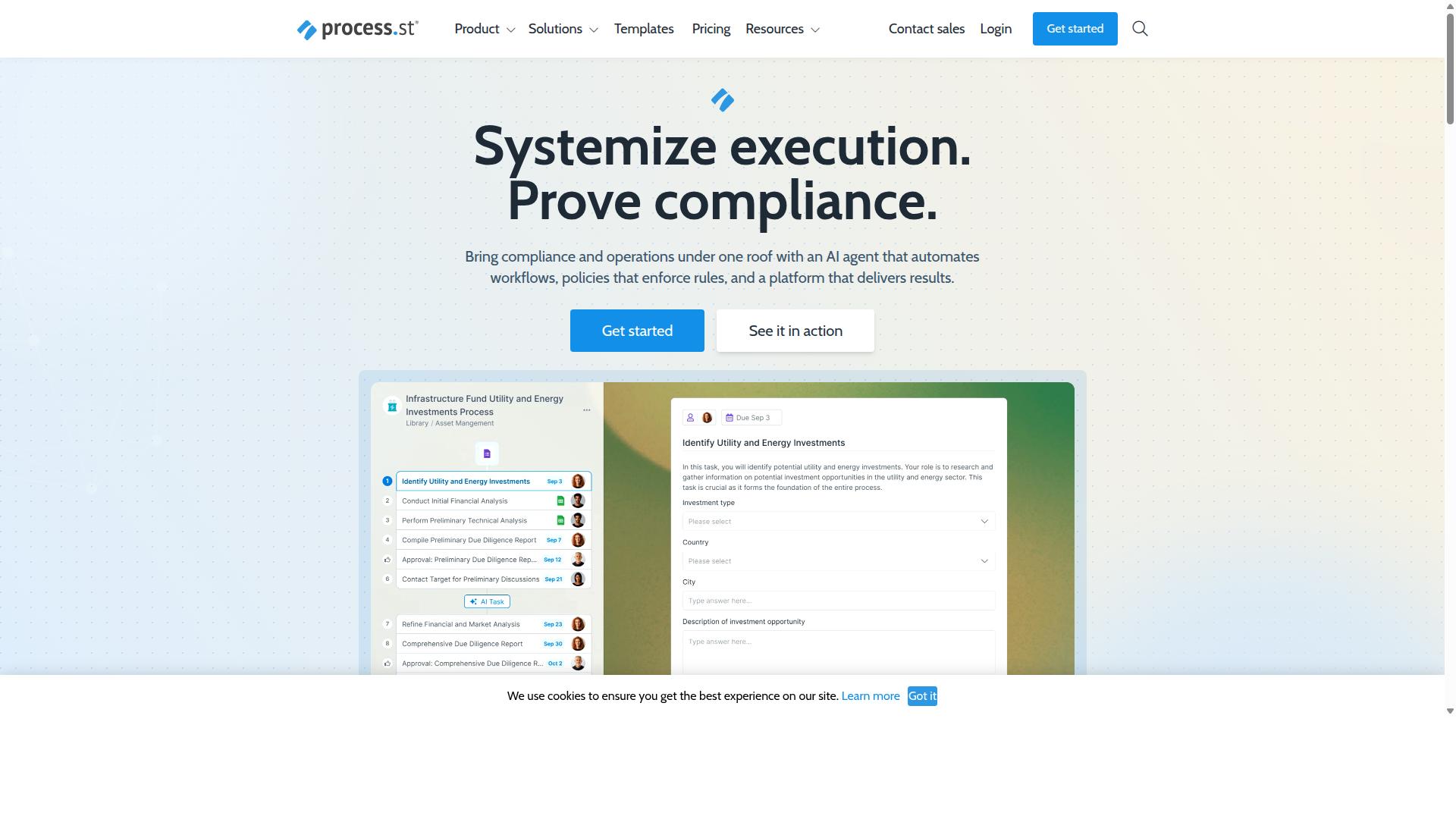 Process Street for Enterprise Workflow Automation website